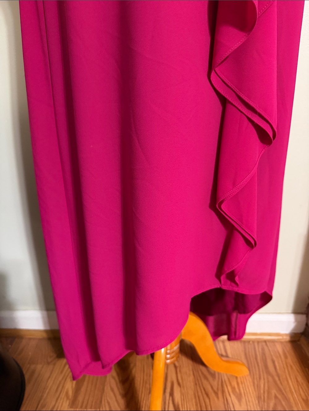 Chico's Fuchsia Sleeveless Asymmetrical Dress Size 16 - Picture 5 of 7